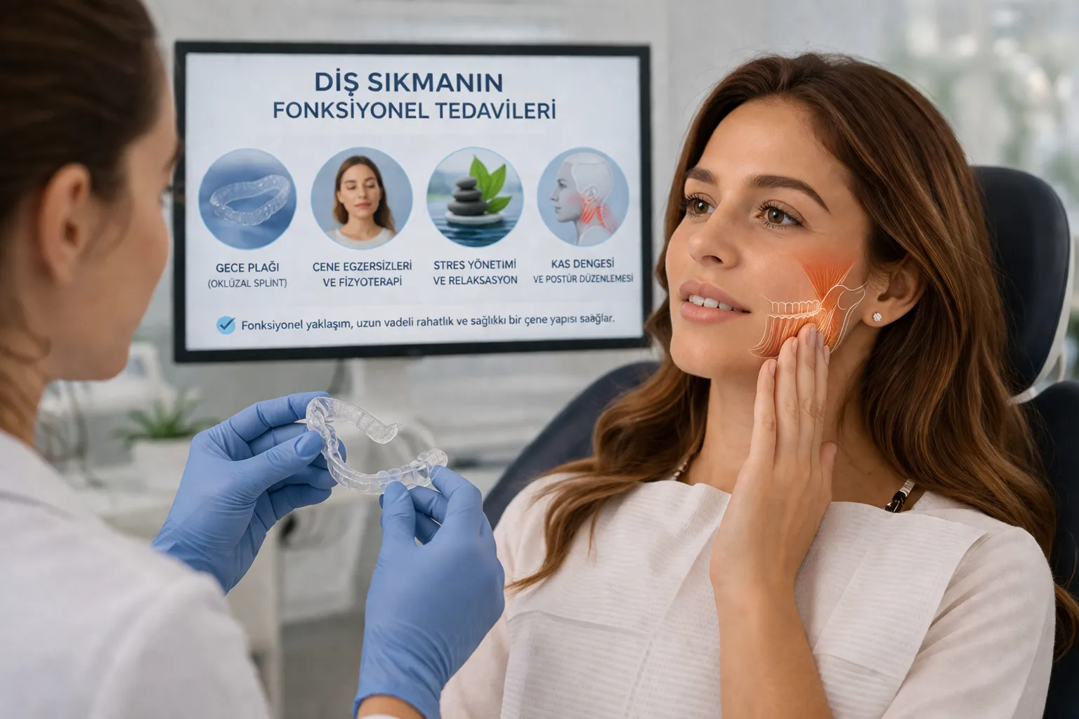 Teeth Clenching Bruxism Treatment Ankara İncek – Sevgi Savaş Dental Clinic